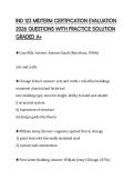 IND 123 MIDTERM CERTIFICATION EVALUATION  2026 QUESTIONS WITH PRACTICE SOLUTION  GRADED A&plus;