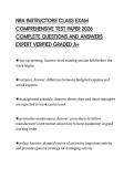 NRA INSTRUCTORS CLASS EXAM COMPREHENSIVE TEST PAPER 2026 COMPLETE QUESTIONS AND ANSWERS EXPERT VERIFIED GRADED A