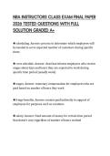 NRA INSTRUCTORS CLASS EXAM FINAL PAPER 2026 TESTED QUESTIONS WITH FULL SOLUTION GRADED A&plus;