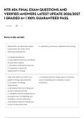 NTR 604 FINAL EXAM QUESTIONS AND VERIFIED ANSWERS LATEST UPDATE 2026&sol;2027 &vert; GRADED A&plus; &vert; 100&percnt; GUARANTEED PASS&period;