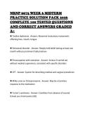 NRNP 6675 WEEK 6 MIDTERM PRACTICE SOLUTION PACK 2026 COMPLETE 100 TESTED QUESTIONS AND CORRECT ANSWERS GRADED A&plus;