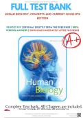 Test Bank &mdash; Human Biology&colon; Concepts and Current Issues&comma; 8th Edition &mdash; Michael D&period; Johnson &mdash; ISBN 9780134042435