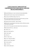 LATEST ASVAB PICAT VERIFICATION TEST COMPREHENSIVE STUDY GUIDE 2026 FULL QUESTIONS AND SOLUTIONS GRADED A&plus;