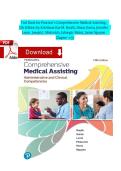 Test Bank for Pearson's Comprehensive Medical Assisting&comma; 5th Edition by Kristiana Sue M&period; Routh&comma; Diana Garza&comma; Jennifer Lam&eacute;&comma; Joseph J&period; Mistovich&comma; Jahangir Moini&comma; Jamie Nguyen Chapter 1-57