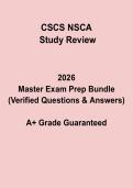 CSCS Exam Practice Questions NSCA Study Guide &vert; Prep 2026
