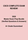 CSCS Complete Exam Review Study Guide &vert; NSCA Prep 2026