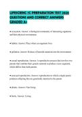 LIFESCI 7C PREPARATION TEST 2026 QUESTIONS AND CORRECT ANSWERS GRADED A&plus;