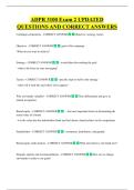 ADPR 3100 Exam 2 UPDATED  QUESTIONS AND CORRECT ANSWERS