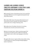 LEARNERS AND LEARNING SCIENCE OBJECTIVE ASSESSMENT 4 SCRIPT 2026 COMPLETE TESTED ANSWERS
