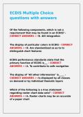 ECDIS Multiple Choice questions with answers&period;