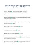 Maryville NURS 611 Patho Exam 1 Questions and Correct Answers &vert; New Update 2026&sol;27 &lpar;Graded A&plus;&rpar;