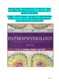 Pathophysiology 8e &ndash; Full Test Bank with Chapter-Based Questions&comma; Accurate Solutions&comma; and Detailed Explanations