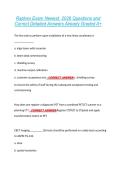 Raphex Exam Newest  2026 Questions and  Correct Detailed Answers Already Graded A&plus; 