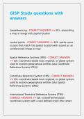 GISP Study questions with answers