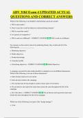 ADV 318J Exam 4 UPDATED ACTUAL  QUESTIONS AND CORRECT ANSWERS