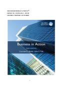 Business in Action 10th Edition Courtland L&period; Bovee and Thill &ndash; Test Bank Questions and Answers for Chapters 1&ndash;16