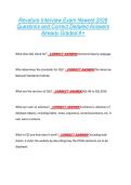 Revature Interview Exam Newest 2026  Questions and Correct Detailed Answers  Already Graded A&plus;