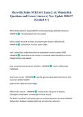 Maryville Patho NURS 611 Exam 2&period; dr&period; Wunderlich Questions and Correct Answers &vert; New Update 2026&sol;27 &lpar;Graded A&plus;&rpar;
