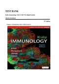 TEST BANK&lowbar;&lowbar;Kuby Immunology with Covid-19 & Digital Update 8th Edition by Sharon Stranford &comma; ISBN&colon; 9781319495282 &vert;Chapters 1-20&vert; All Chapters Verified&comma; Guide A&plus;
