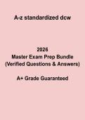 A&ndash;Z Standardized DCW Test Study Guide &vert; Direct Care Worker Prep 2026