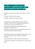 M100 COMMUNITY ASSOCIATION MANAGEMENT EXAMINATION TEST 2026 COMPLETE QUESTIONS AND ANSWERS GRADED A&plus;