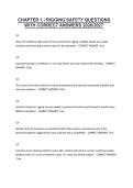 CHAPTER 1 - RIGGING SAFETY QUESTIONS WITH CORRECT ANSWERS 2026&sol;2027