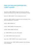 PNUR 1100 FINAL EXAM QUESTIONS WITH CORRECT ANSWERS