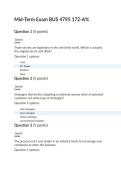 Central State University BUS 4795&sol; BUS4795 &colon; Mid-Term Exam&lowbar; Answered Latest 2025&sol;2026&period;