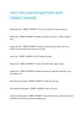 FMGT 1101 EXAM -1 QUESTIONS WITH CORRECT ANSWERS