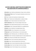 LSU PSYC 2000 FINAL TEST 2026 QUESTIONS WITH CORRECT ANSWERS GRADED A&plus;
