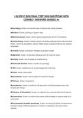 LSU PSYC 2000 FINAL KNAPP PRACTICE EXAMINATION 2026 QUESTIONS WITH ANSWERS GRADED A&plus;
