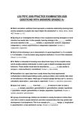 LSU PSYC 2000 FINAL KNAPP FINAL TEST 2026 QUESTIONS WITH CORRECT ANSWERS GRADED A&plus;