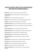 LSU PSYC 2000 ACTUAL EXAM PAPER 2026 QUESTIONS WITH ANSWERS GRADED A&plus;