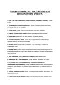 LSUS MBA 704 CERTIFICATION SCRIPT 2026 QUESTIONS WITH SOLUTIONS GRADED A&plus;