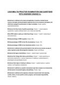 LSUS MBA 704 ACTUAL EXAM PAPER 2026 QUESTIONS WITH ANSWERS GRADED A&plus;