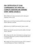 ISSA CERTIFICATION CPT EXAM COMPREHENSIVE TEST PAPER 2026 COMPLETE QUESTIONS AND ANSWERS EXPERT VERIFIED GRADED A&plus;