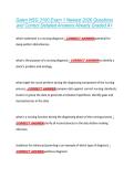 Galen NSG 3100 Exam 1 Newest 2026 Questions  and Correct Detailed Answers Already Graded A&plus; 