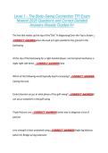 Level 1 - The Body-Swing Connection TPI Exam  Newest 2026 Questions and Correct Detailed  Answers Already Graded A&plus; 