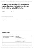 IMSA Workzone Safety Exam Complete Test &comma; Practice Questions&comma; Verified Answer Key&comma; and Study Guide for &lpar;Latest 2026 Edition&rpar;