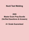 NOCTI Welding Test Study Guide &vert; Certification Prep 2026