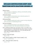 ISYE 6644 CERTIFICATION SCRIPT 2026 QUESTIONS WITH SOLUTIONS GRADED A&plus;