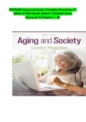 TEST BANK Aging and Society A Canadian Perspectives 8th Edition by Mark Novak&comma; Herbert C&period; Northcott&comma; Karen Kobayashi All Chapters 1 - 20