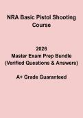 NRA Basic Pistol Shooting Course Study Guide &vert; Firearms Prep 2026