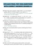 ISYE 6644 FINAL TEST 2026 QUESTIONS WITH CORRECT ANSWERS GRADED A&plus;