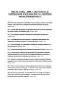 MBA 704 - KUNGU - WEEK 7 - CHAPTERS 11 & 12 FINAL TEST 2026 QUESTIONS WITH CORRECT ANSWERS GRADED A&plus;