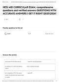 HESI MID CURRICULAR EXAM&comma; comprehensive questions and verified answers QUESTIONS WITH ACCURATE ANSWERS &vert; GET IT RIGHT &vert;20252026&excl;