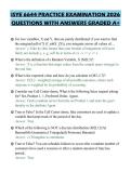 ISYE 6644 PRACTICE EXAMINATION 2026 QUESTIONS WITH ANSWERS GRADED A&plus;