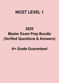 NICET Level 1 Exam Study Guide &vert; Certification Prep 2026