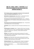 MBA 704 - KUNGU - WEEK 7 - CHAPTERS 11 & 12 CERTIFICATION SCRIPT 2026 QUESTIONS WITH SOLUTIONS GRADED A&plus;