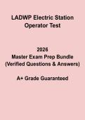LADWP Electric Station Operator Test Study Guide &vert; Exam Prep 2026